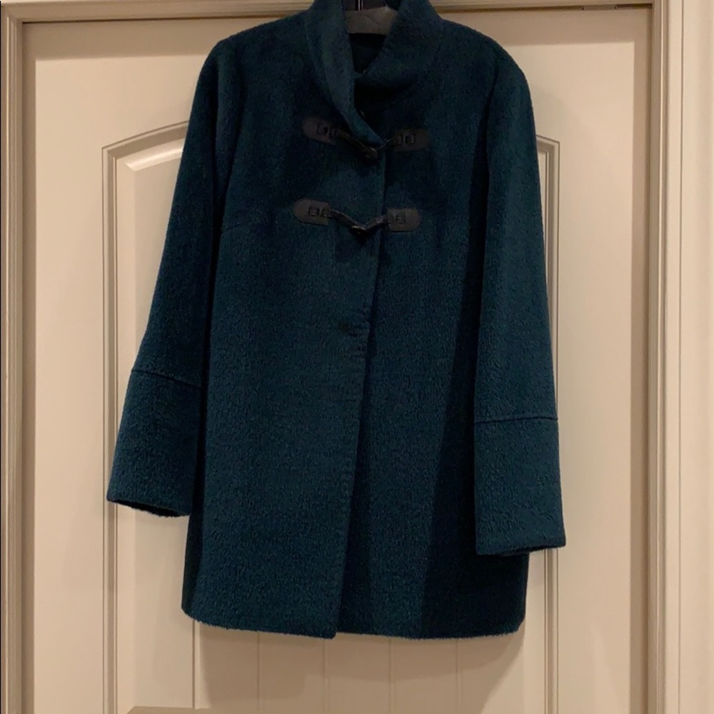 Cinzia Rocca Baby Llama Green Coat